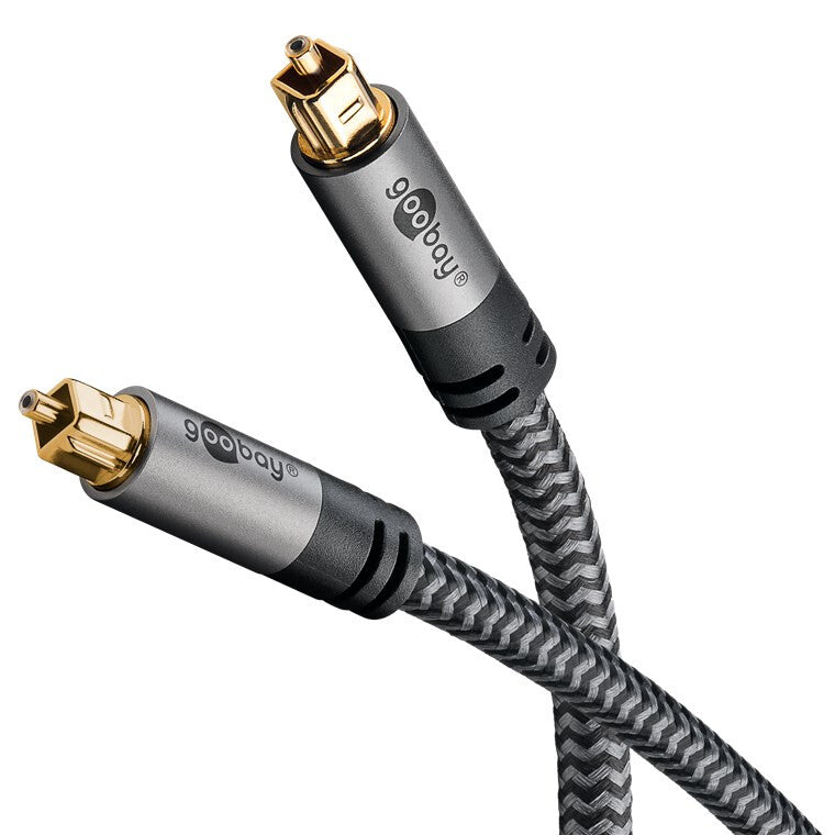 Goobay 65307 lydkabel 5 m Toslink Sort, Sølv