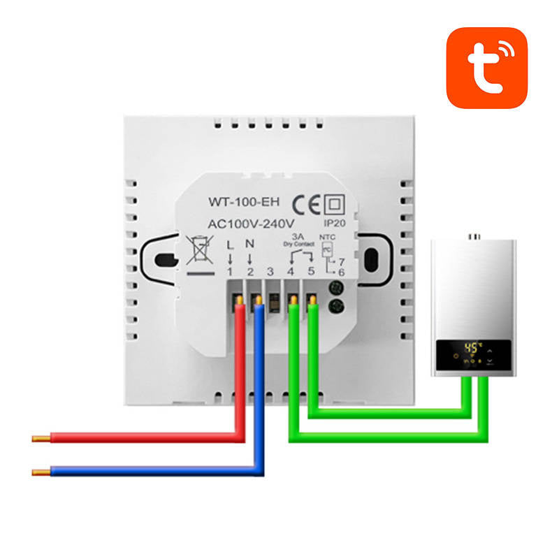 Avatto ZWT100 3A ZigBee smart DHW kedel termostat TUYA