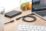 Digitus AK-300210-015-S USB-kabel USB 2.0 1,5 m USB C 0,48 Gbit/sek. Sort
