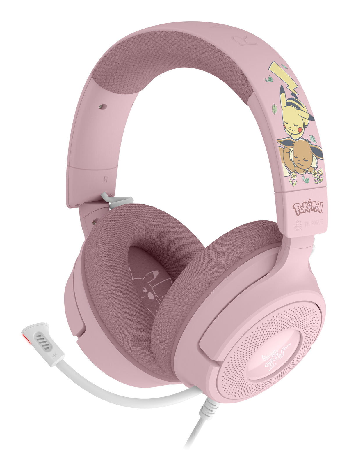 Razer Kraken V4 X - Pikachu & Eevee Edition Headset Wired Head-band Gaming USB Type-C / USB Type-A Pink