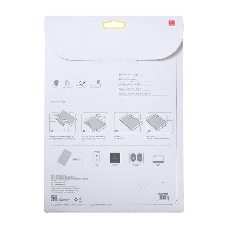 Papirlignende film Baseus 0,15 mm Til iPad 10,9" Gennemsigtig