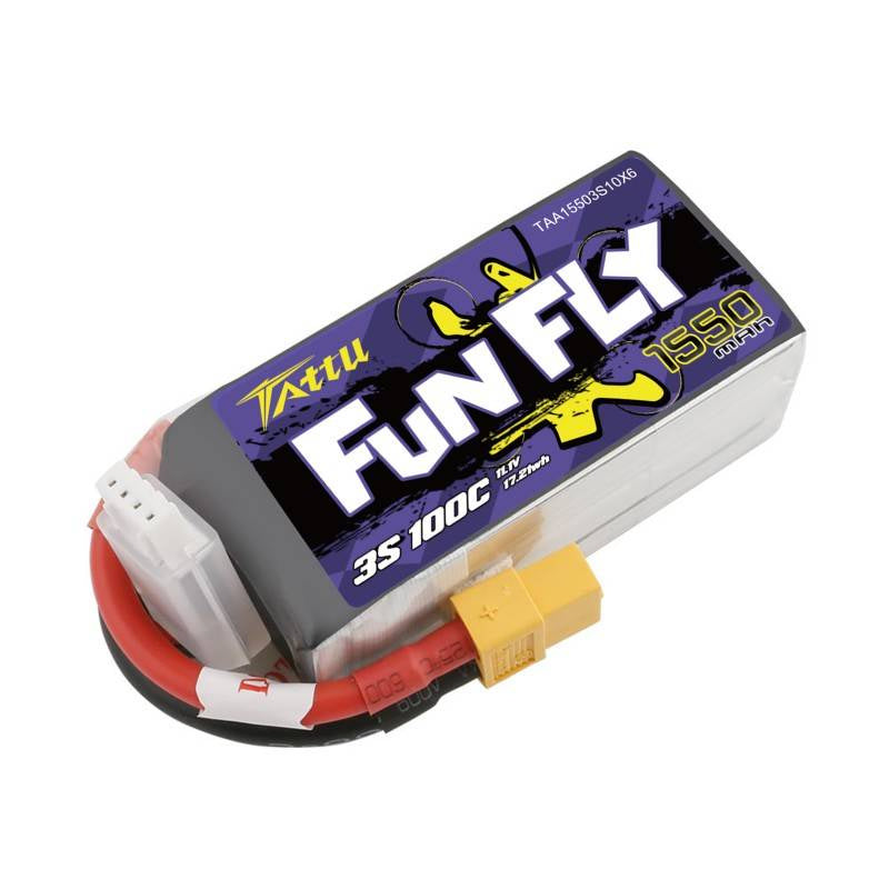 Batteri Tattu Funfly 1550mAh 11,1V 100C 3S1P