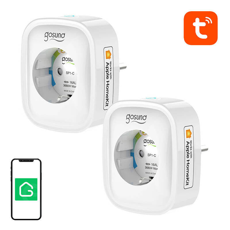 Smart stikkontakt WiFi Gosund SP1-H (2-pakke)