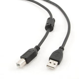 Cablexpert CCFB-USB2-AMBM-3M USB-kabel USB A USB B Sort