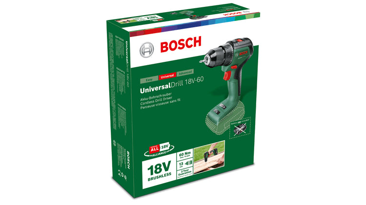 Bosch UniversalImpact 18V-60 Slagboremaskine 18V Batteri og lader ikke inkluderet
