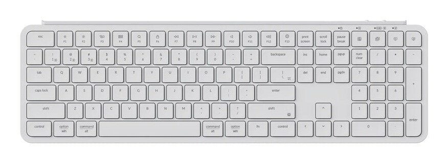 Keychron B6P-K8 tastatur Hjemme/kontor USB + RF Wireless + Bluetooth Elfenben