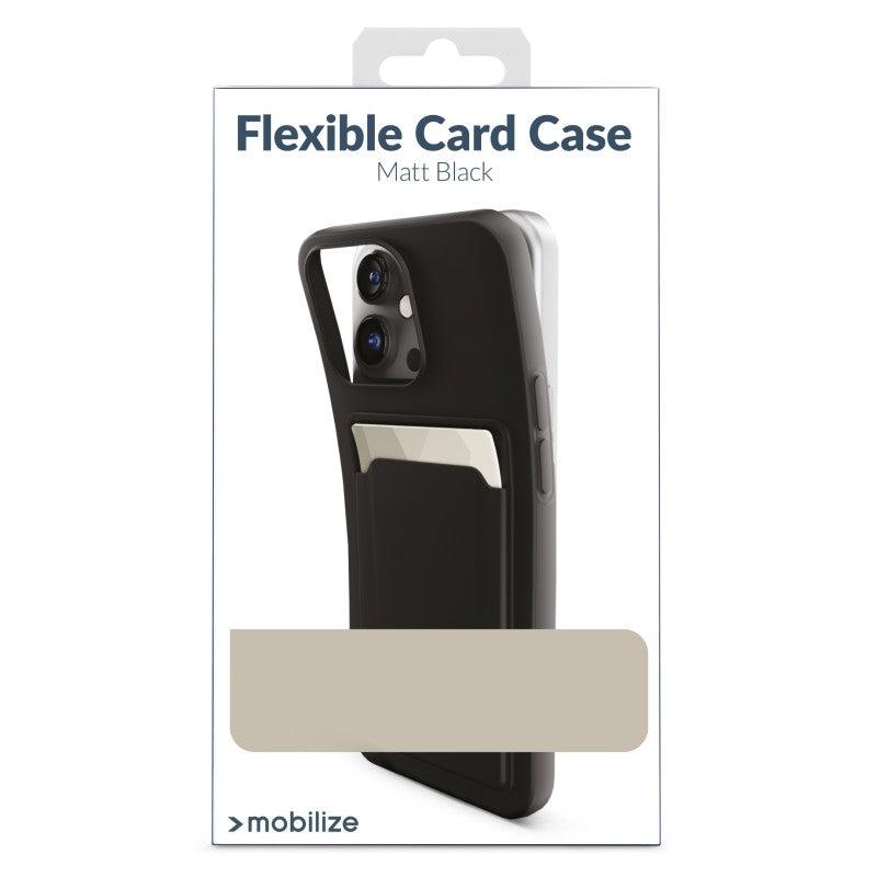 MOBILIZE RUBBER GELLY CARD COVER TIL SAMSUNG GALAXY S24 5G, MAT SORT