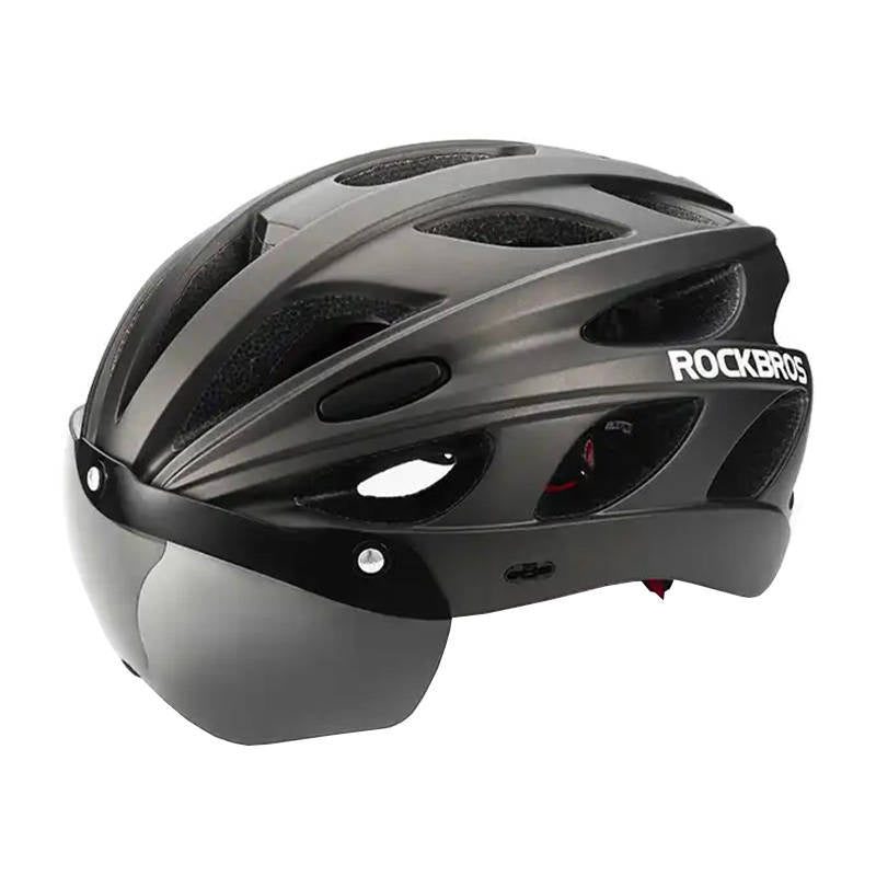Cykelhjelm med briller Rockbros TT-16 (sort)