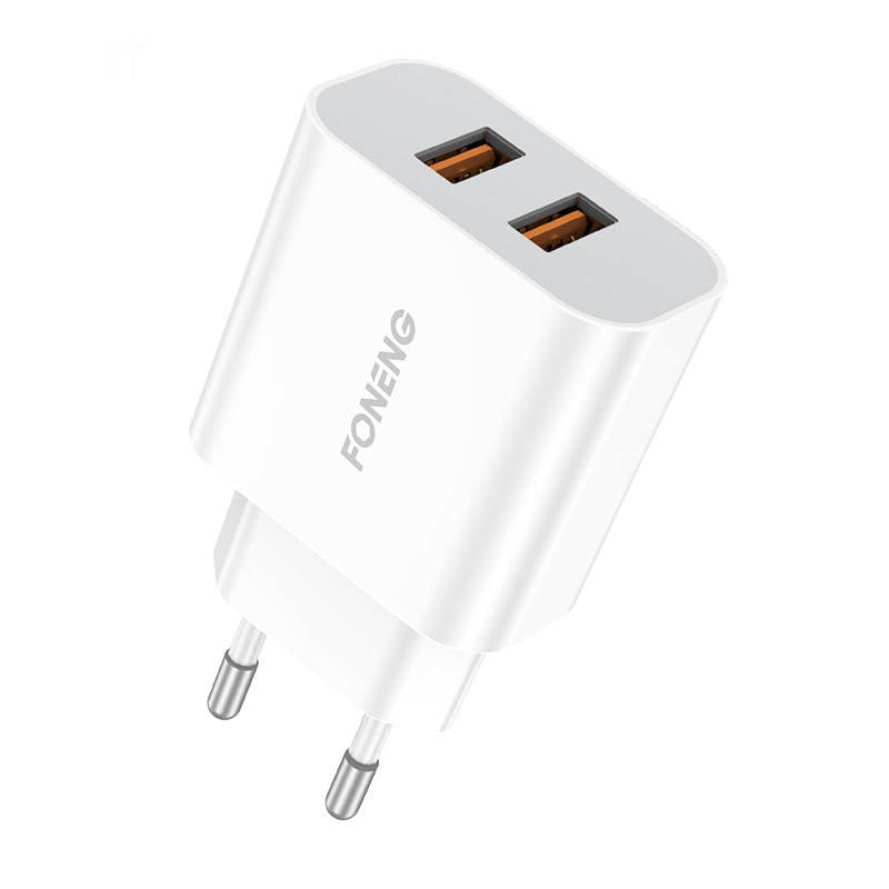 Hurtig oplader Foneng 2x USB EU45 12W + USB Lightning-kabel