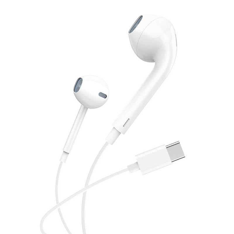In-ear-hovedtelefoner, kablet Foneng T15, USB-C, 1,2 m (hvid)