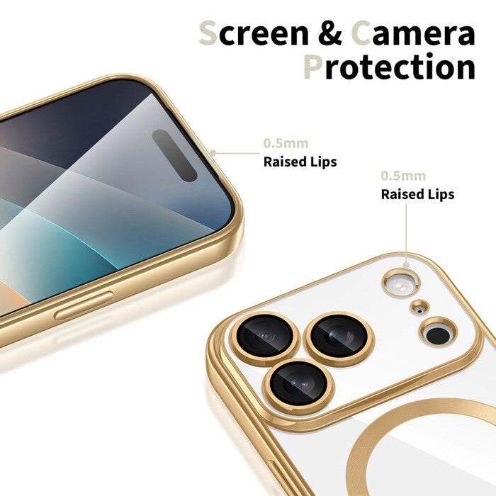 Tech-Protect 5906302319725 mobiltelefon etui 17,5 cm (6.9") Cover Transparent, Guld
