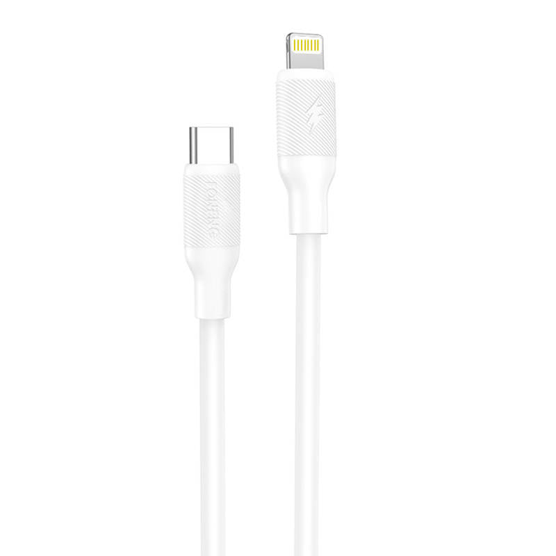 USB-kabel til Lightning Foneng X80, 27W, 1 m (hvid)