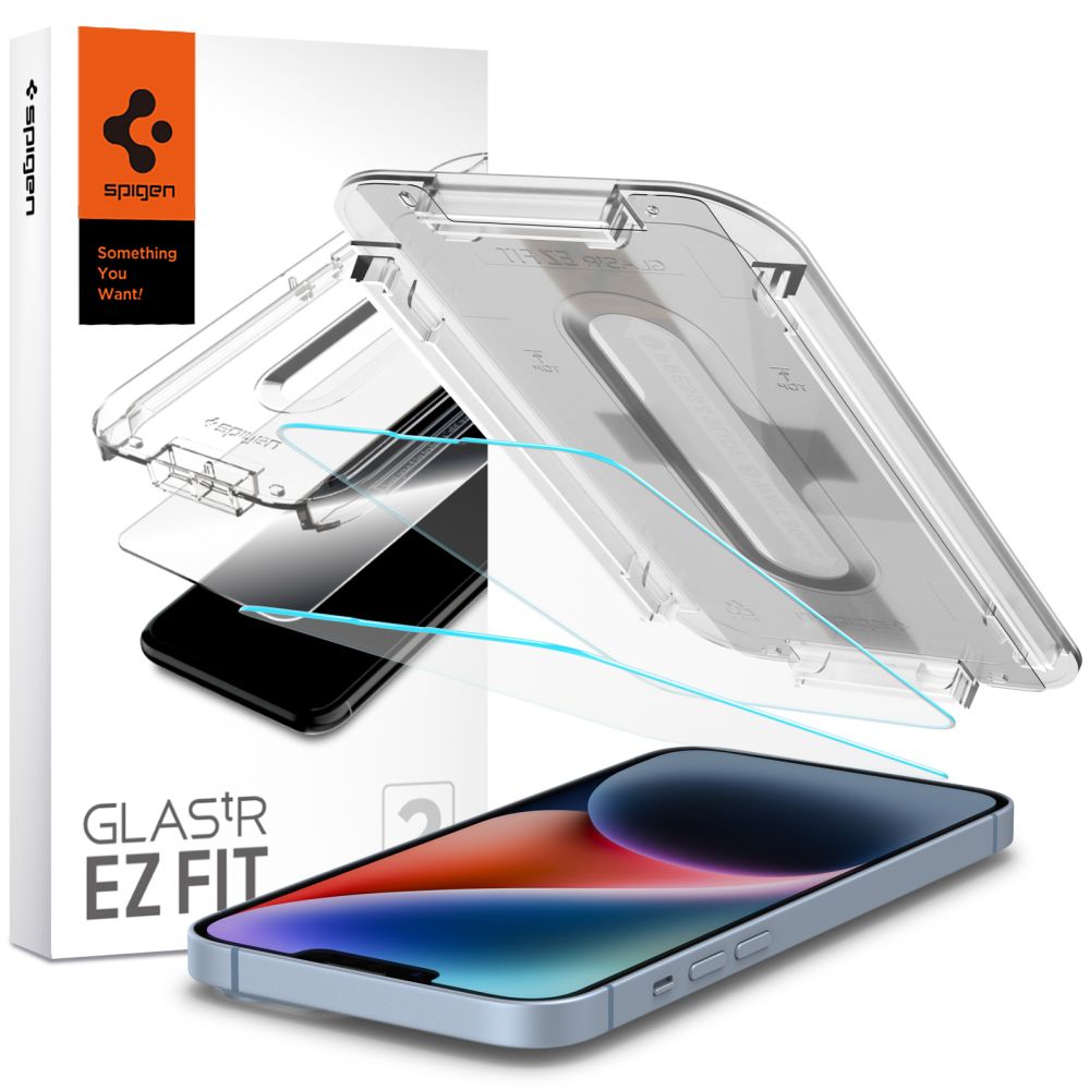 Hærdet Glas Spigen Glas.Tr ”Ez Fit” 2 Pack Iphone 13 / 13 Pro / 14 / 16 E / 17 E Clear