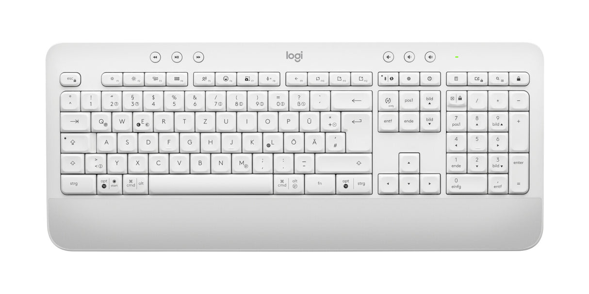 Logitech Signature MK650 Combo for Business tastatur Mus inkluderet Kontor Bluetooth QWERTZ Tysk Hvid