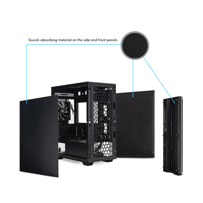 Chieftec AZ-01B-OP computeretui Mini Tower Sort