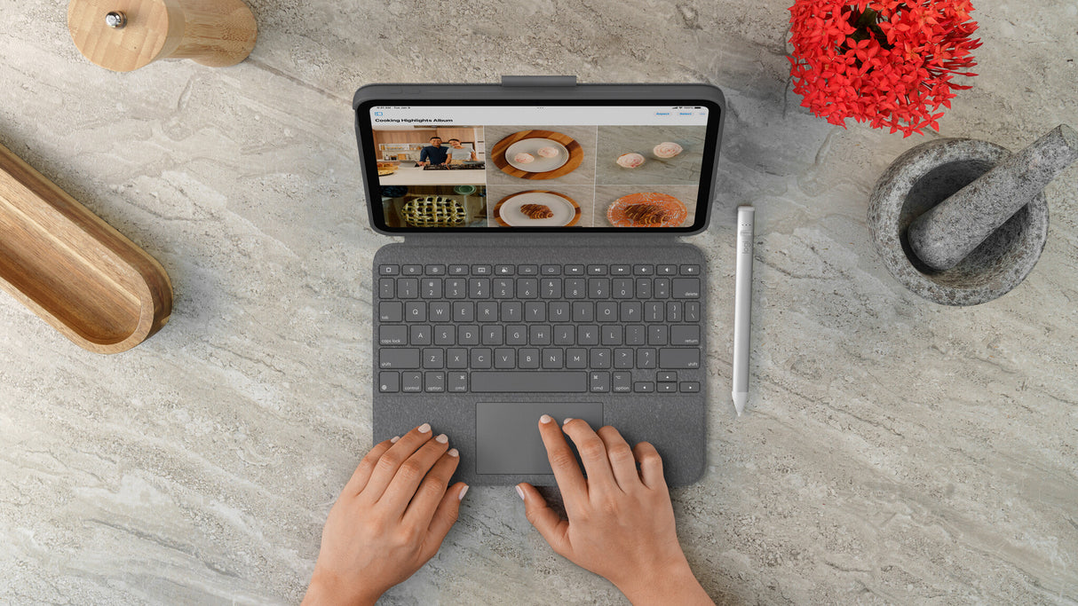 Logitech 920-011440 tastatur til mobil enhed QWERTY Nordisk Smart Connector Grå