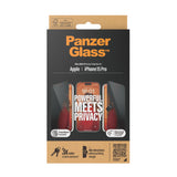 PanzerGlass Privacy Screen Protector Apple iPhone 15 Pro - Ultra-Wide Fit M. EASYALIGNER