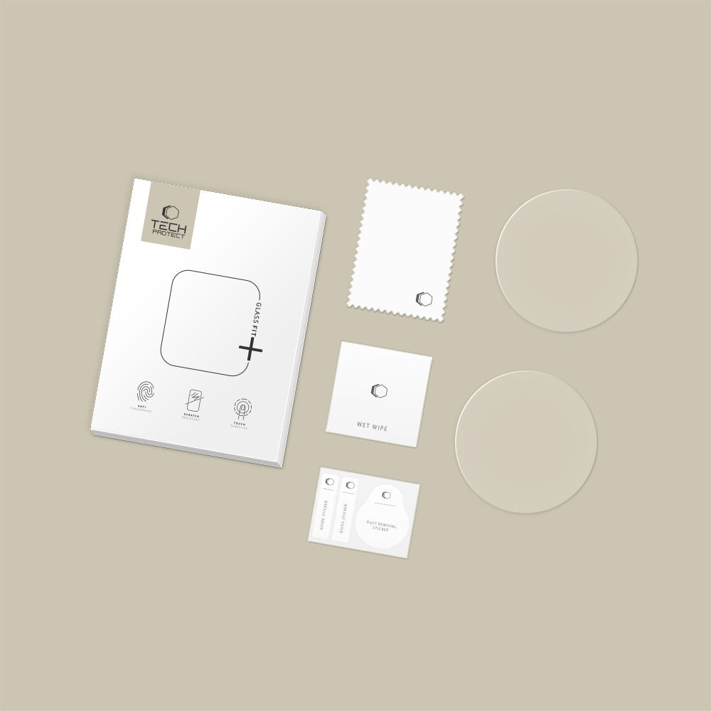 Hærdet Glas Tech Protect Glass Fit+ 2 Pack Amazfit T Rex Ultra 2 Clear