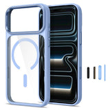 Tech Protect Magmat Magsafe Cc Iphone 17 Pro Max / 18 Pro Max Lysblå/Klar