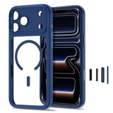 Tech Protect Magpeak Magsafe Cc Iphone 17 Pro Max / 18 Pro Max Dyb Blå/Klar