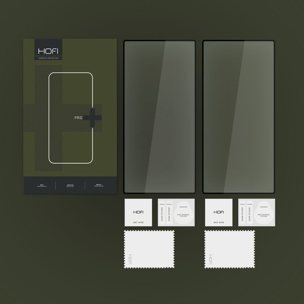 Hærdet Glas Hofi Glass Pro+ 2 Pack Galaxy S24 Ultra Sort