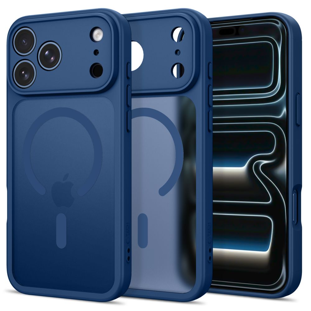 Tech Protect Basicmag Magsafe Iphone 17 Pro / 18 Pro Mat Dyb Blå