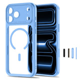 Tech Protect Magpeak Magsafe Cc Iphone 17 Pro / 18 Pro Lysblå/Klar