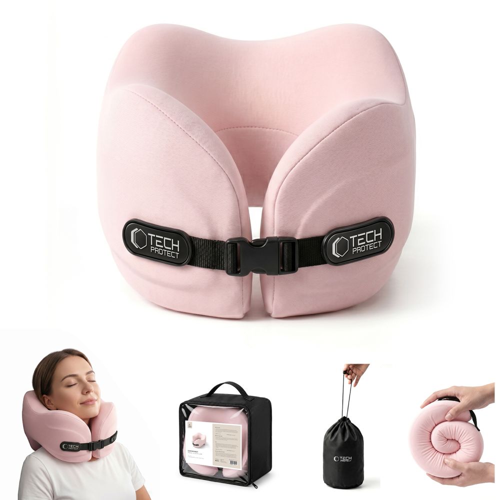 Tech Protect Comfortrest Rejsehalspude Pink