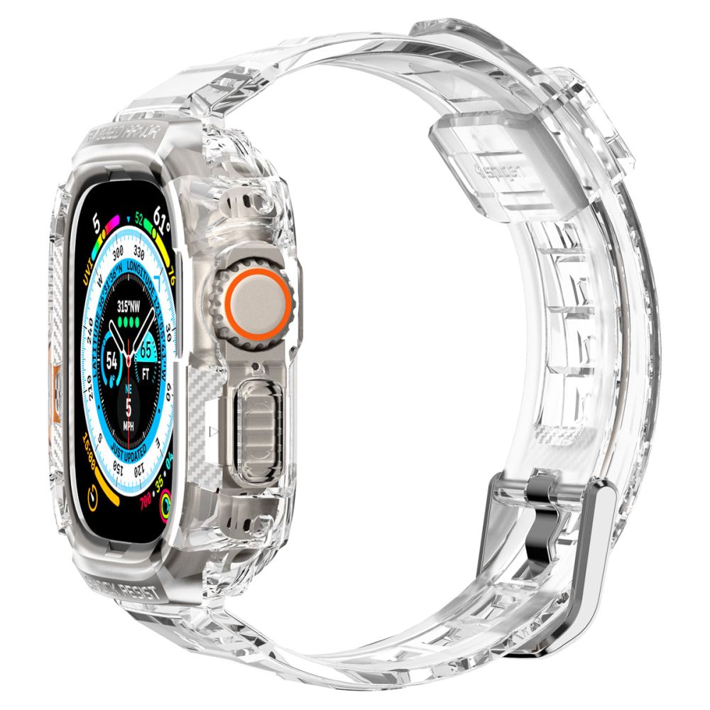 Spigen Rugged Armor ”Pro” Apple Watch Ultra 1 / 2 / 3 / 4 (49 Mm) Krystalklar
