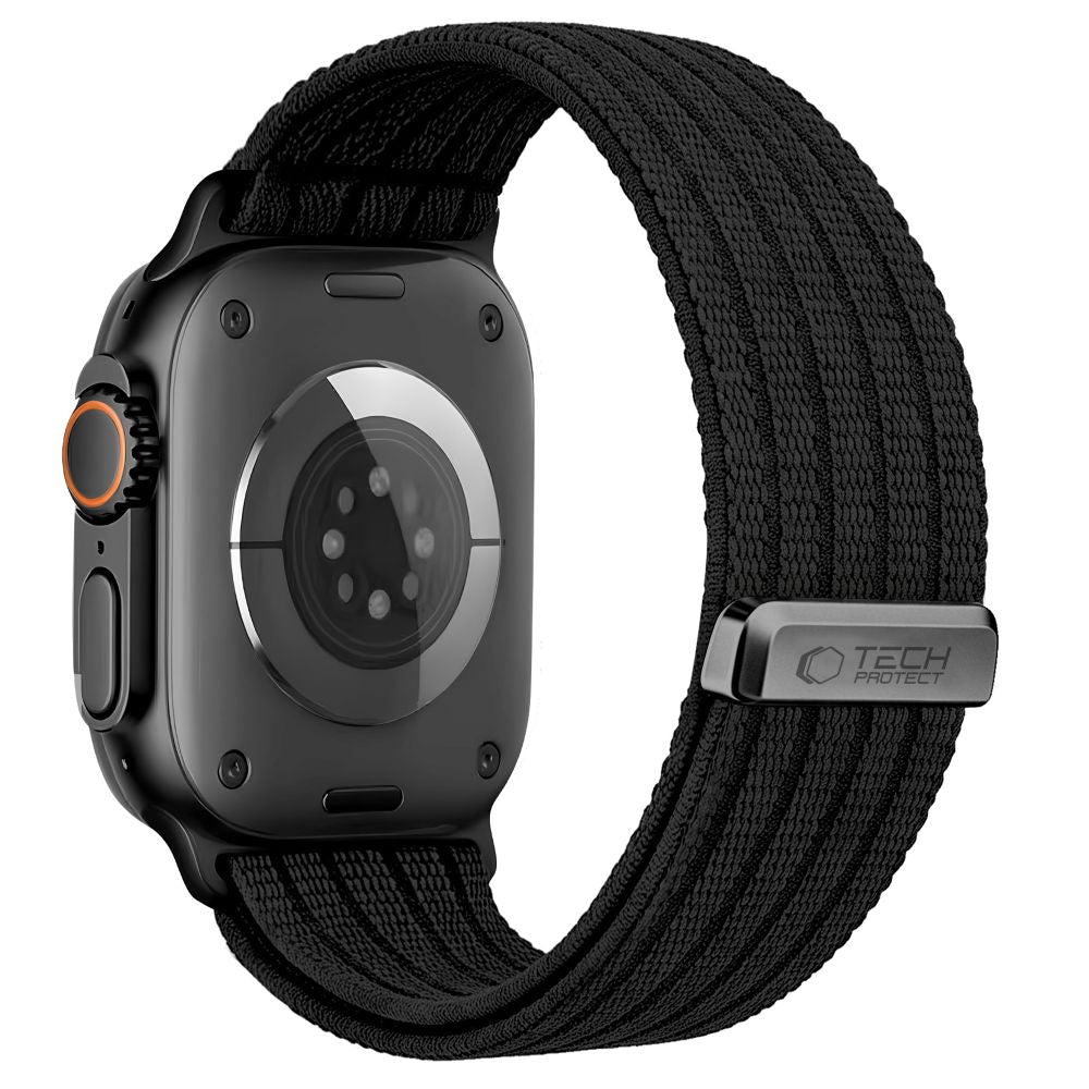 Tech Protect Nylon Sport Apple Watch 8 / 9 / 10 / 11 / 12 / Se / Ultra (44 / 45 / 46 / 49 Mm) Sort