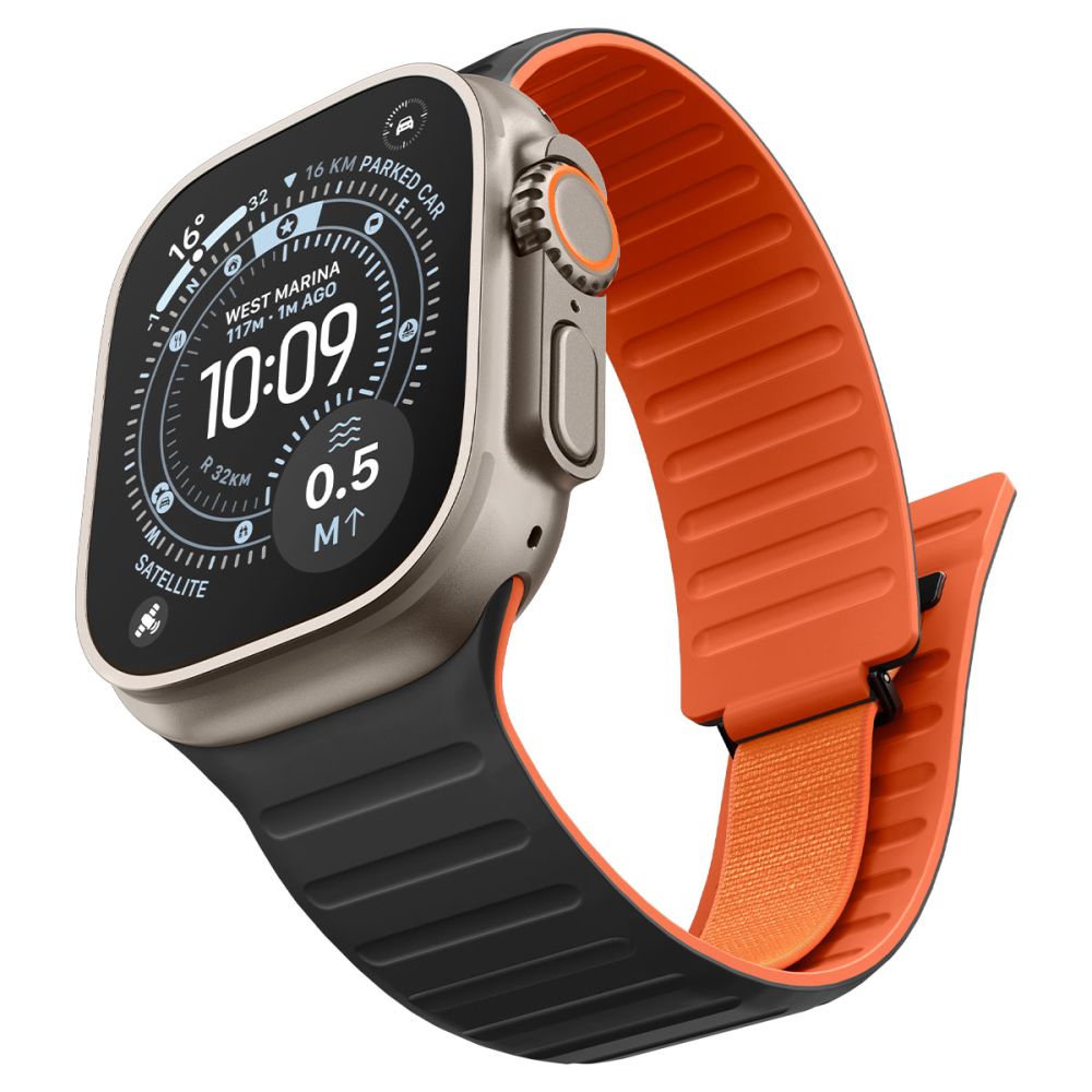 Spigen Athlex Air M Apple Watch 8 / 9 / 10 / 11 / 12 / Se / Ultra (44 / 45 / 46 / 49 Mm) Active Sort/Orange