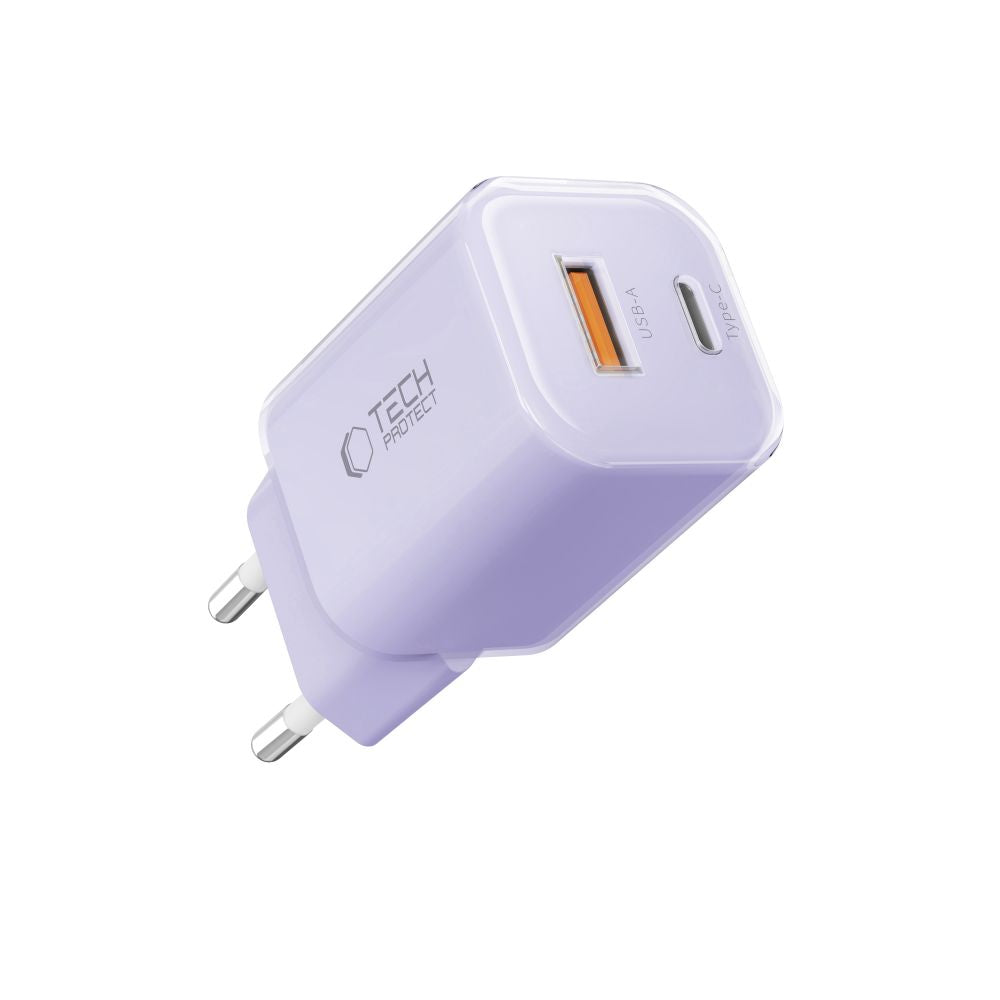 Tech Protect Ncm33 2 Port Netværksopladder Pd 33 W / Qc3.0 Babylilla