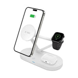 Tech Protect Qi15 W A41 3 I 1 Magnetisk Magsafe Trådløs Oplader Hvid