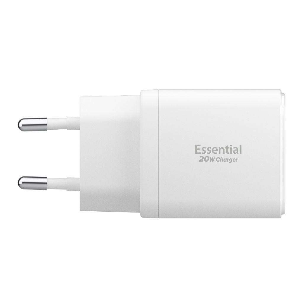 Spigen Essential Ee202 Eu 2 Ports Netværksopladder 20 W Hvid