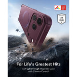 Esr Cyber Tough Magsafe Iphone 17 Pro Max / 18 Pro Max Dyb Burgundy