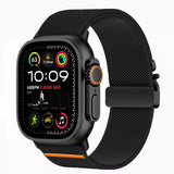 Tech Protect Nylon Lås Til Apple Watch 8 / 9 / 10 / 11 / 12 / Se / Ultra (44 / 45 / 46 / 49 Mm) Sort