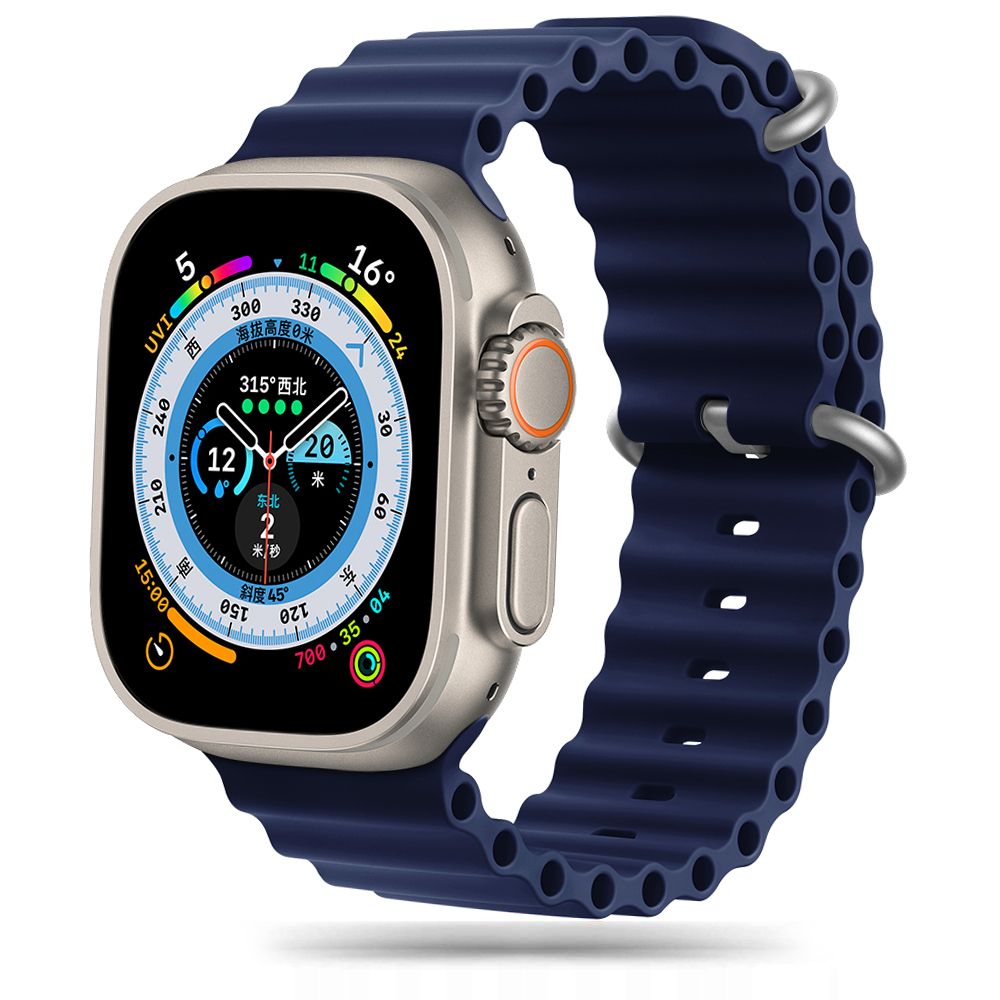Tech Protect Iconband Pro Apple Watch 8 / 9 / 10 / 11 / 12 / Se / Ultra (44 / 45 / 46 / 49 Mm) Midnatsblå