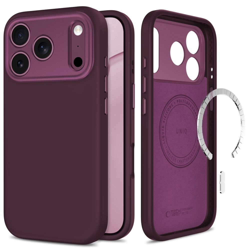 Tech Protect Uniq Magsafe Cc Iphone 17 Pro / 18 Pro Burgundy