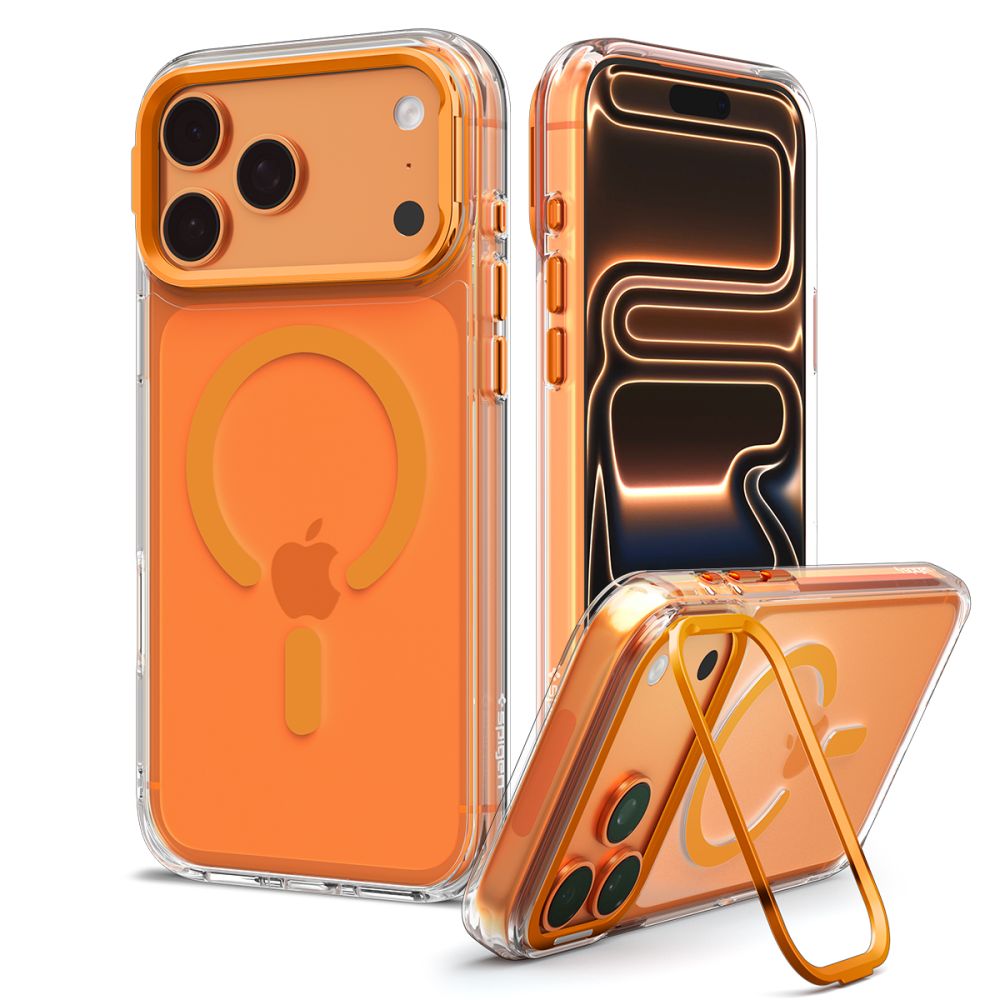 Spigen Ultra Hybrid Optik S Magsafe Iphone 17 Pro / 18 Pro Klar/Orange