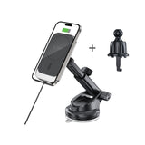 Tech Protect Mm15 W V9 Magnetisk Magsafe Dashboard & Ventilation Trådløs Opladder Til Bilholder 15 W Sort