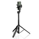 Spigen S560 W Bluetooth Selfie Stick Langt Stativ Sort