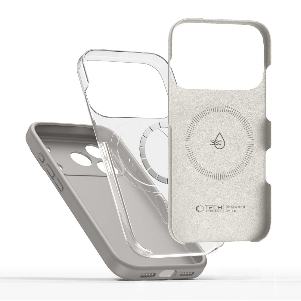 Tech Protect Silikone Magsafe Iphone 17 Pro Stengrå