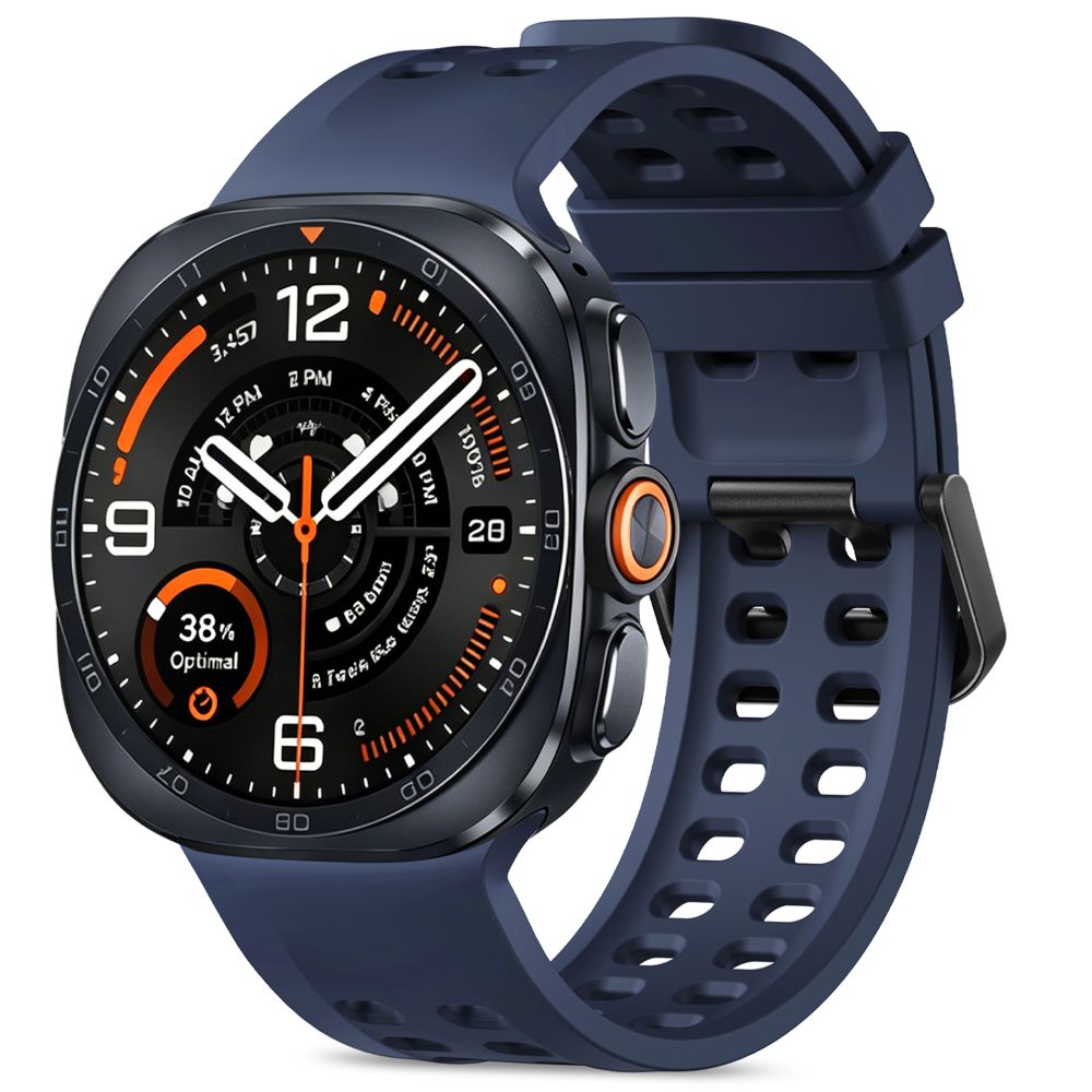 Tech Protect Silicone Air Samsung Galaxy Watch Ultra 1 / 2 2024 2026 (47 Mm) Marineblå