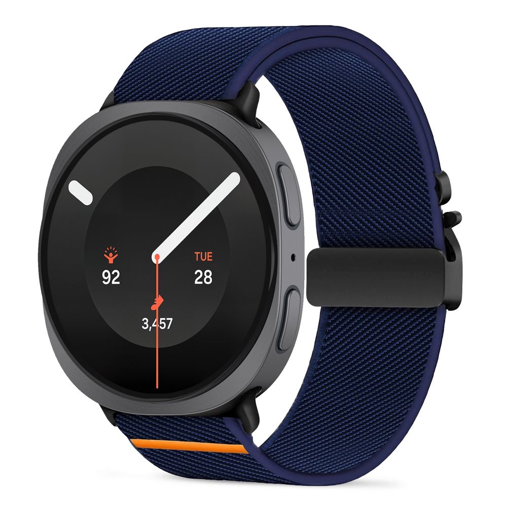 Tech Protect Nylon Lås Samsung Galaxy Watch 8 / 9 / Classic (40 / 44 / 46 Mm) Marineblå