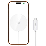 Tech Protect A50 Magnetisk Magsafe Trådløs Opladder 25 W Qi2.2 Hvid