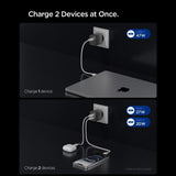 Spigen Ee472 Eu Gan Essential 2 Ports Netværksopladder 47 W Gunmetal