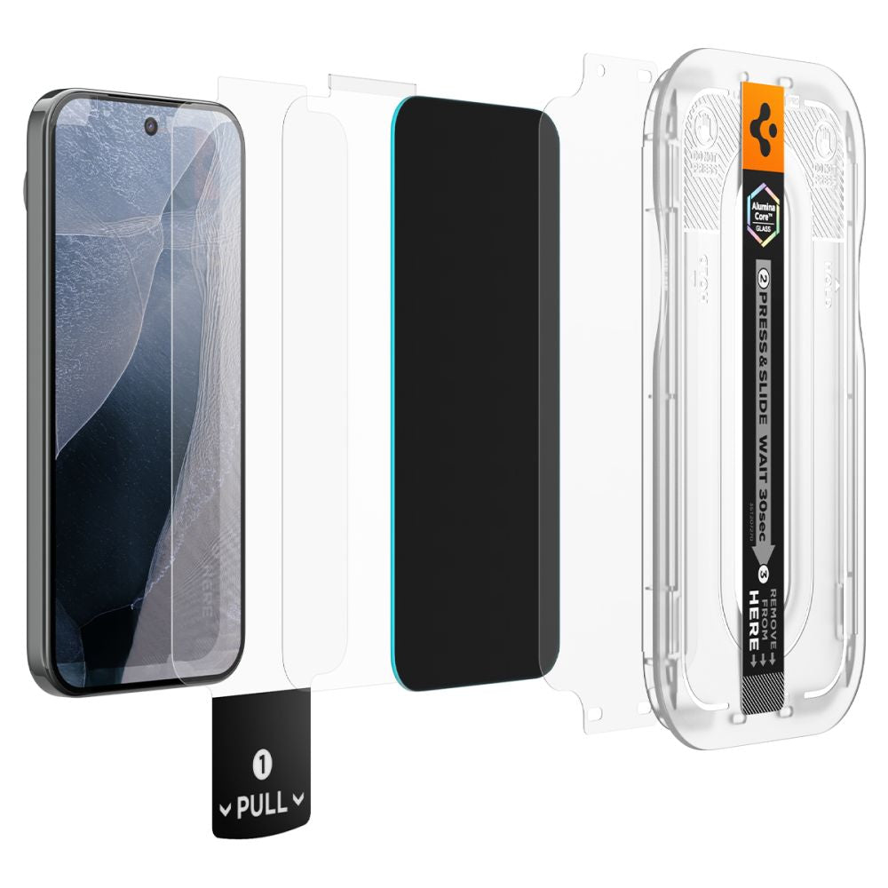 Privacyglas Spigen Glas.Tr Ez Fit Pro Ac 2 Pack Google Pixel 9 Pro Xl / 10 Pro Xl / 11 Pro Xl Fortrolighed