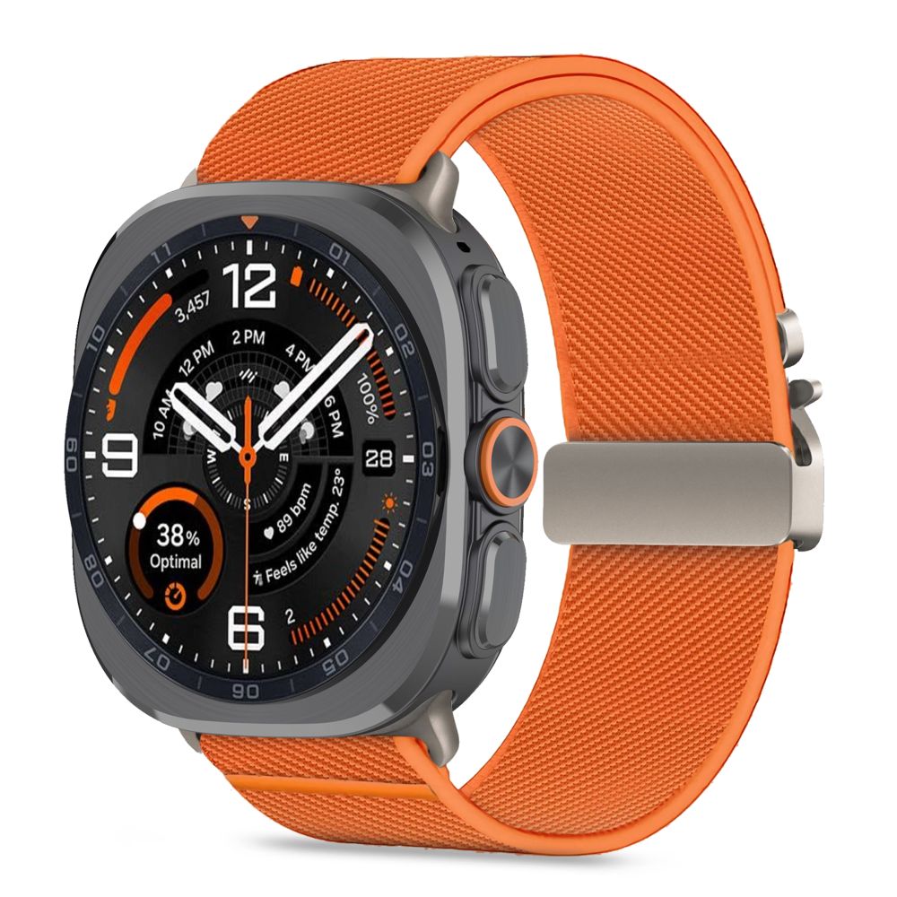 Tech Protect Nylon Lås Samsung Galaxy Watch Ultra 1 / 2 2024 2026 (47 Mm) Orange