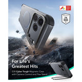 Esr Cyber Tough Støtte Magsafe Iphone 17 Pro / 18 Pro Grå