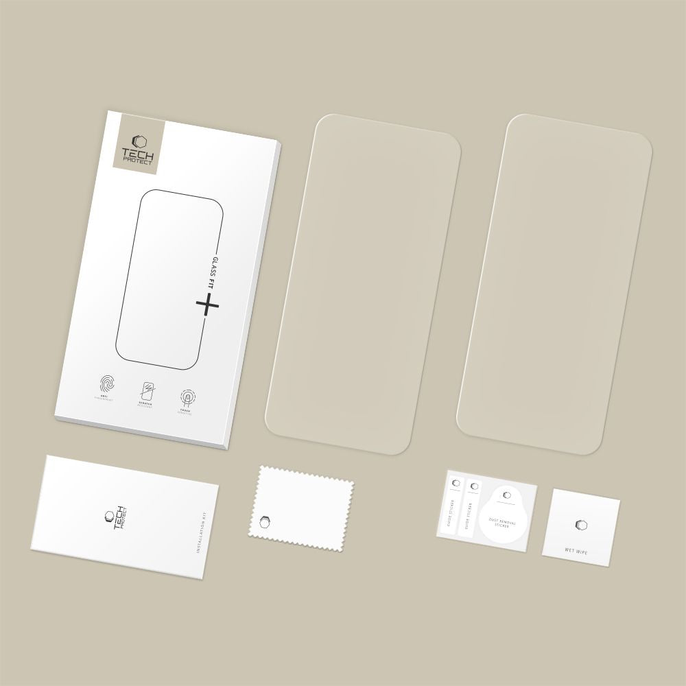 Hærdet Glas Tech Protect Glass Fit+ 2 Pack Oneplus 15 Clear